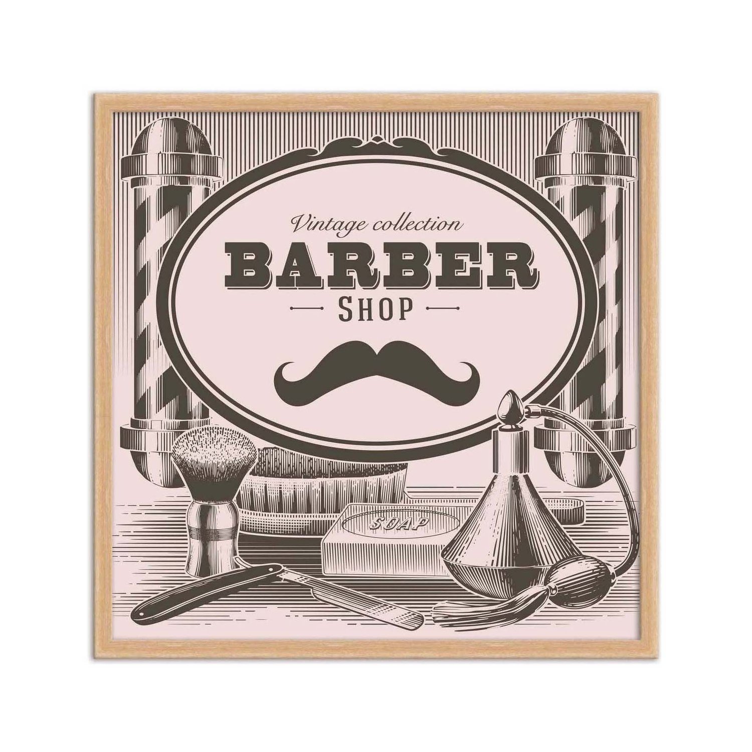 Quadro Decorativo Vintage Collection Barber Shop