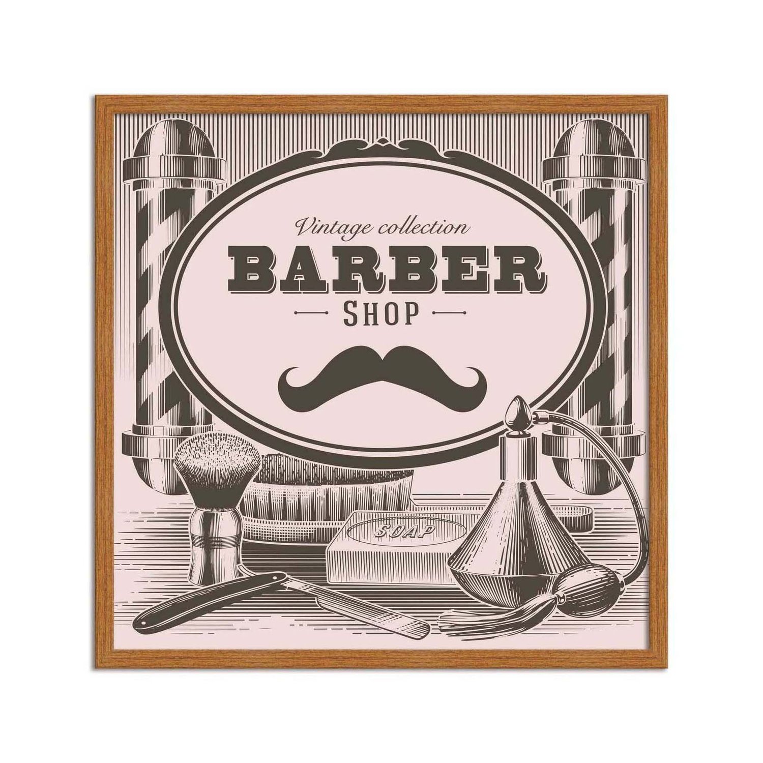 Quadro Decorativo Vintage Collection Barber Shop