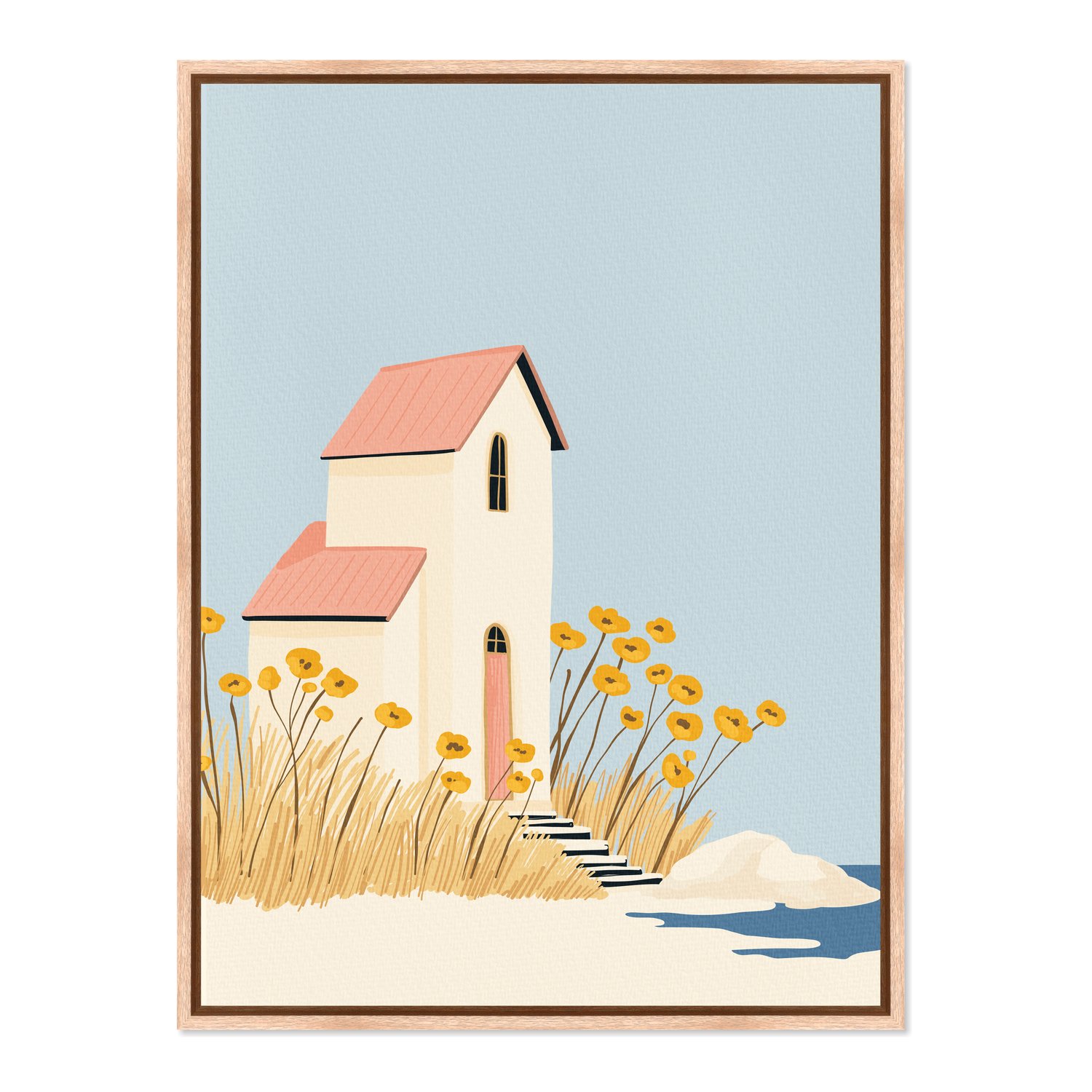 Quadro Em Tela Canvas Casa de Verão Estilo Modern Heritage