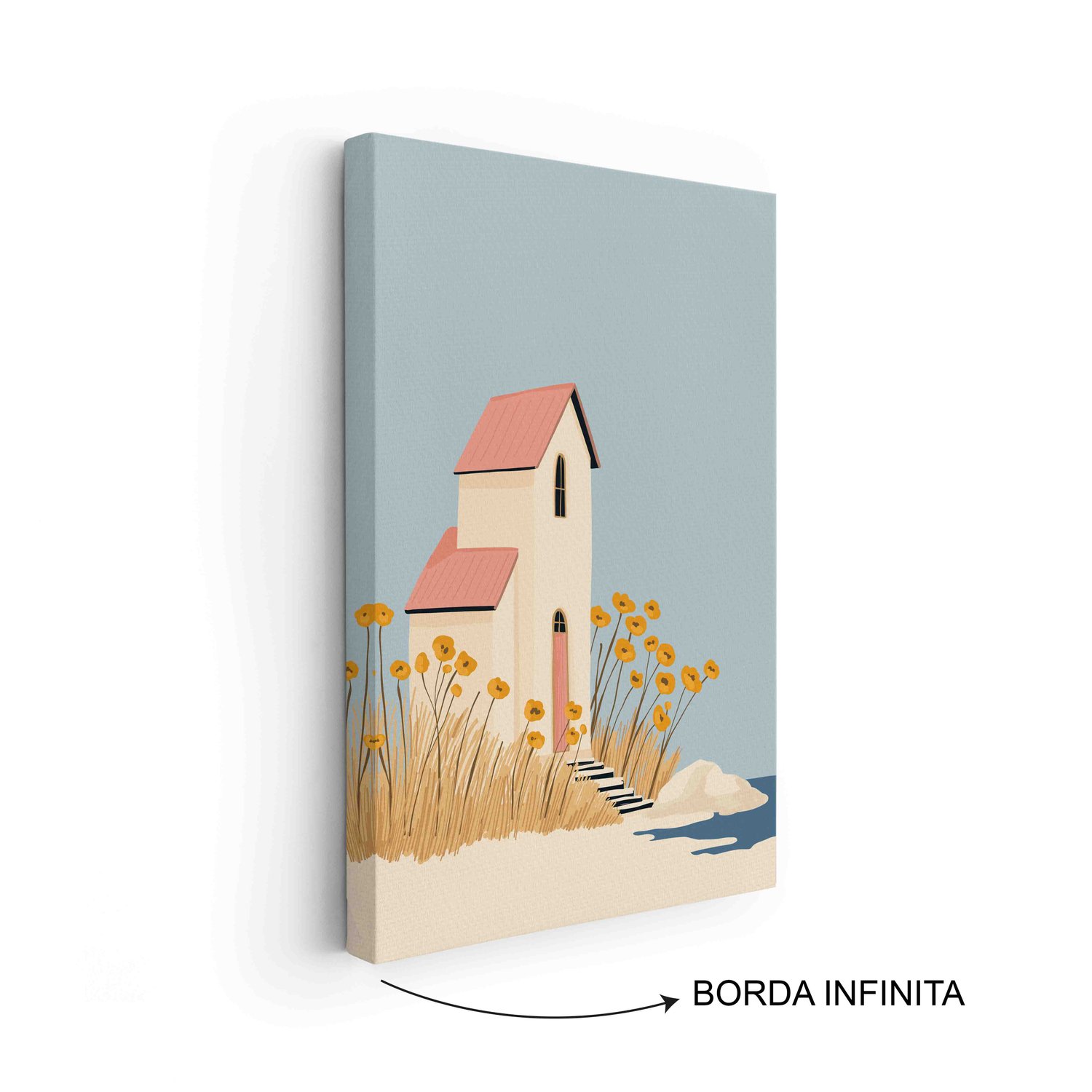 Quadro Em Tela Canvas Casa de Verão Estilo Modern Heritage
