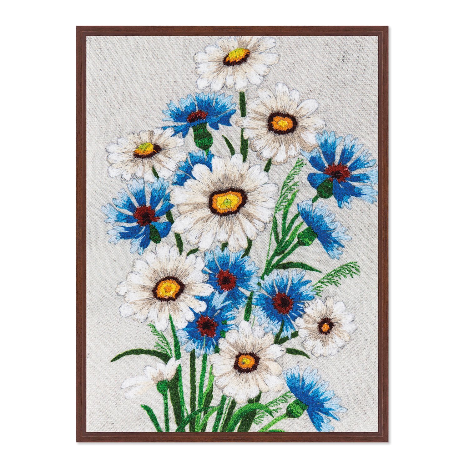 Quadro Em Tela Canvas Flores Margaridas Vintage Farmhouse