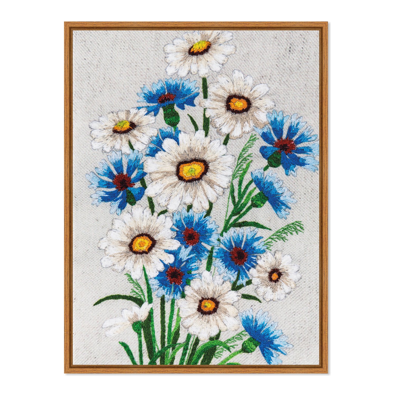 Quadro Em Tela Canvas Flores Margaridas Vintage Farmhouse