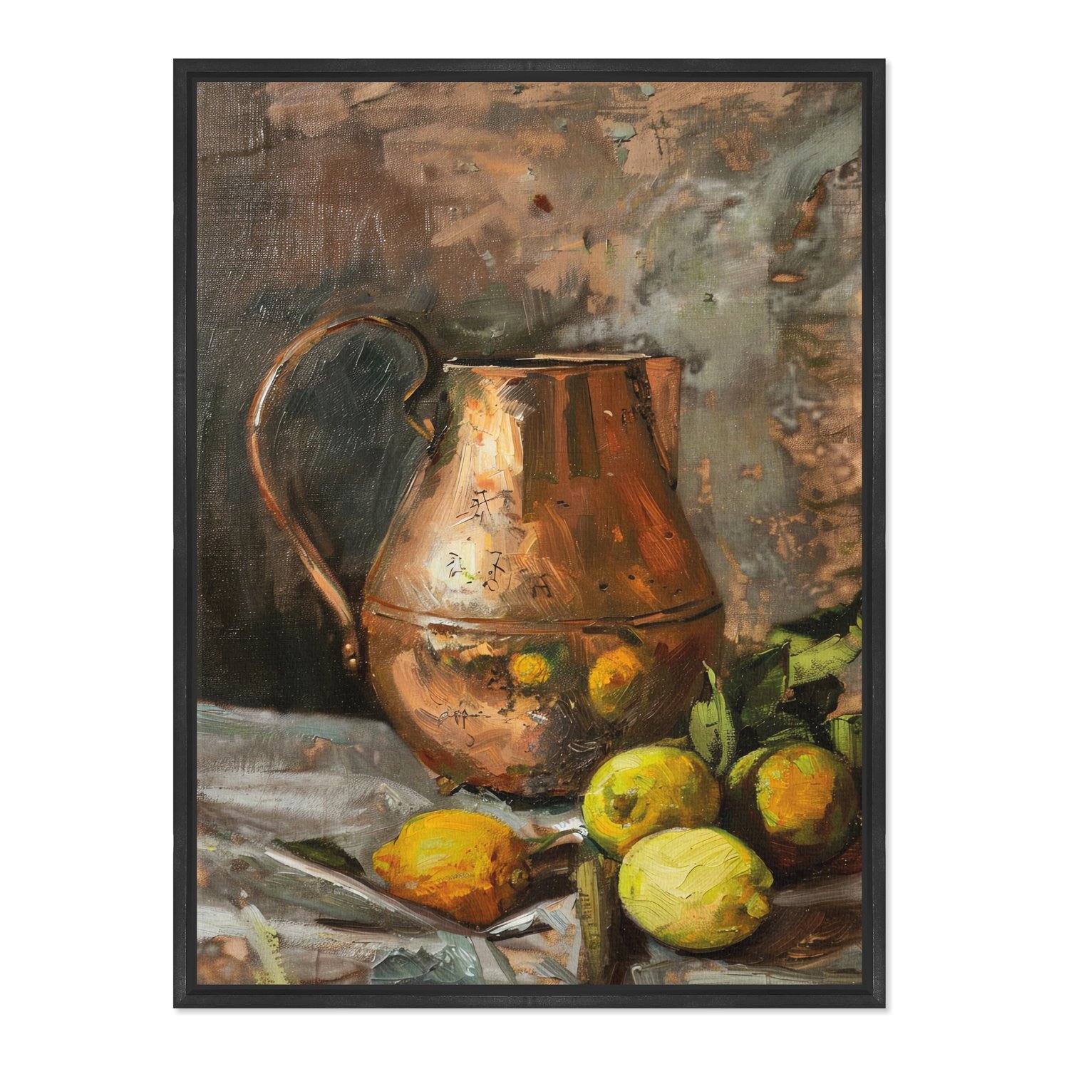 Quadro Em Tela Canvas Jarra Com Frutas Vintage Farmhouse