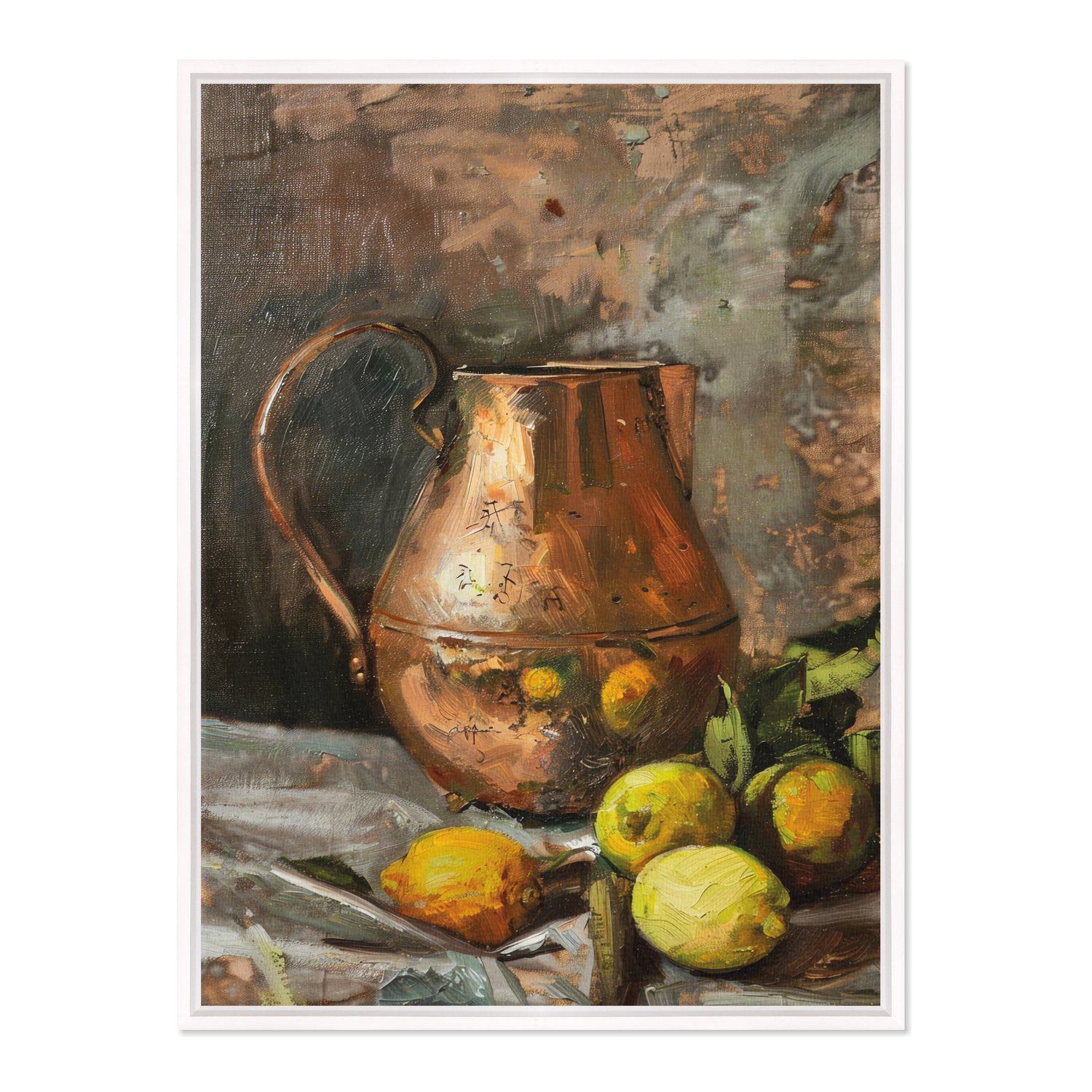 Quadro Em Tela Canvas Jarra Com Frutas Vintage Farmhouse