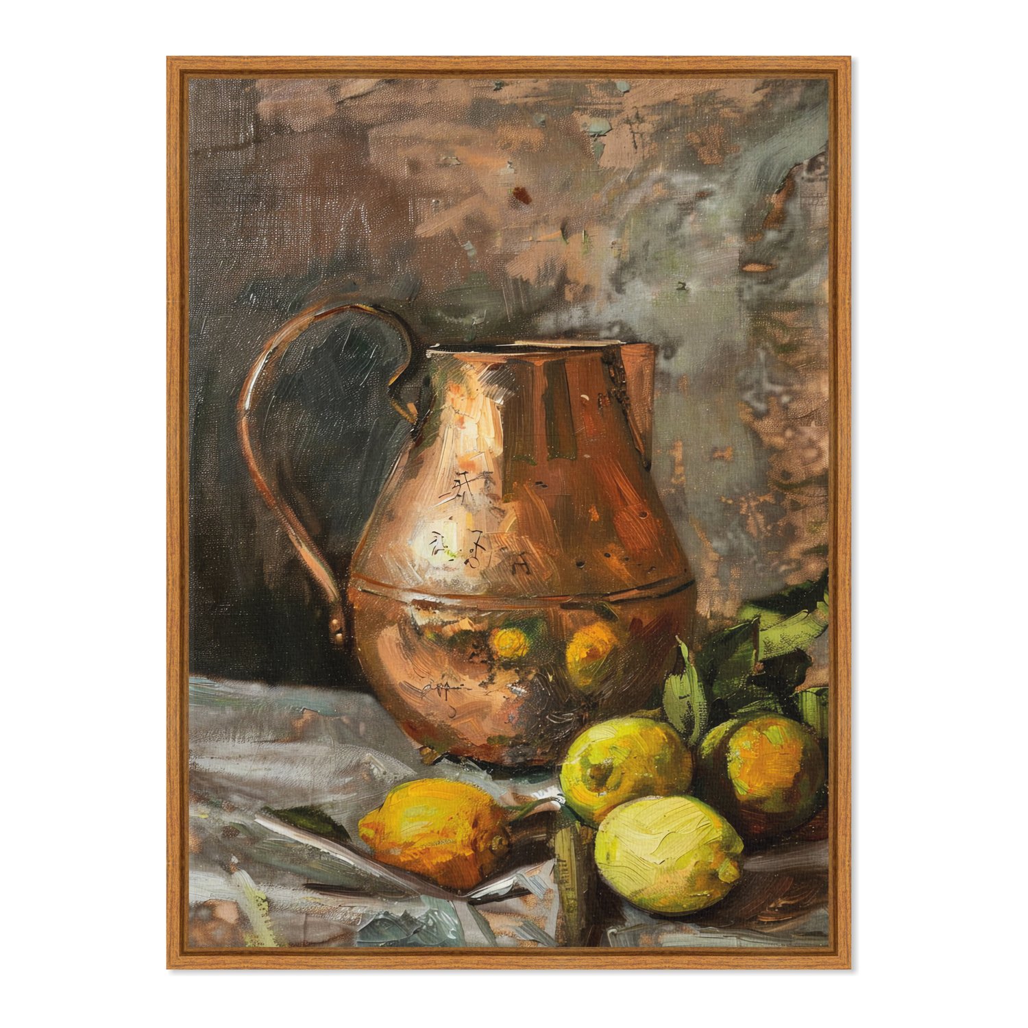 Quadro Em Tela Canvas Jarra Com Frutas Vintage Farmhouse
