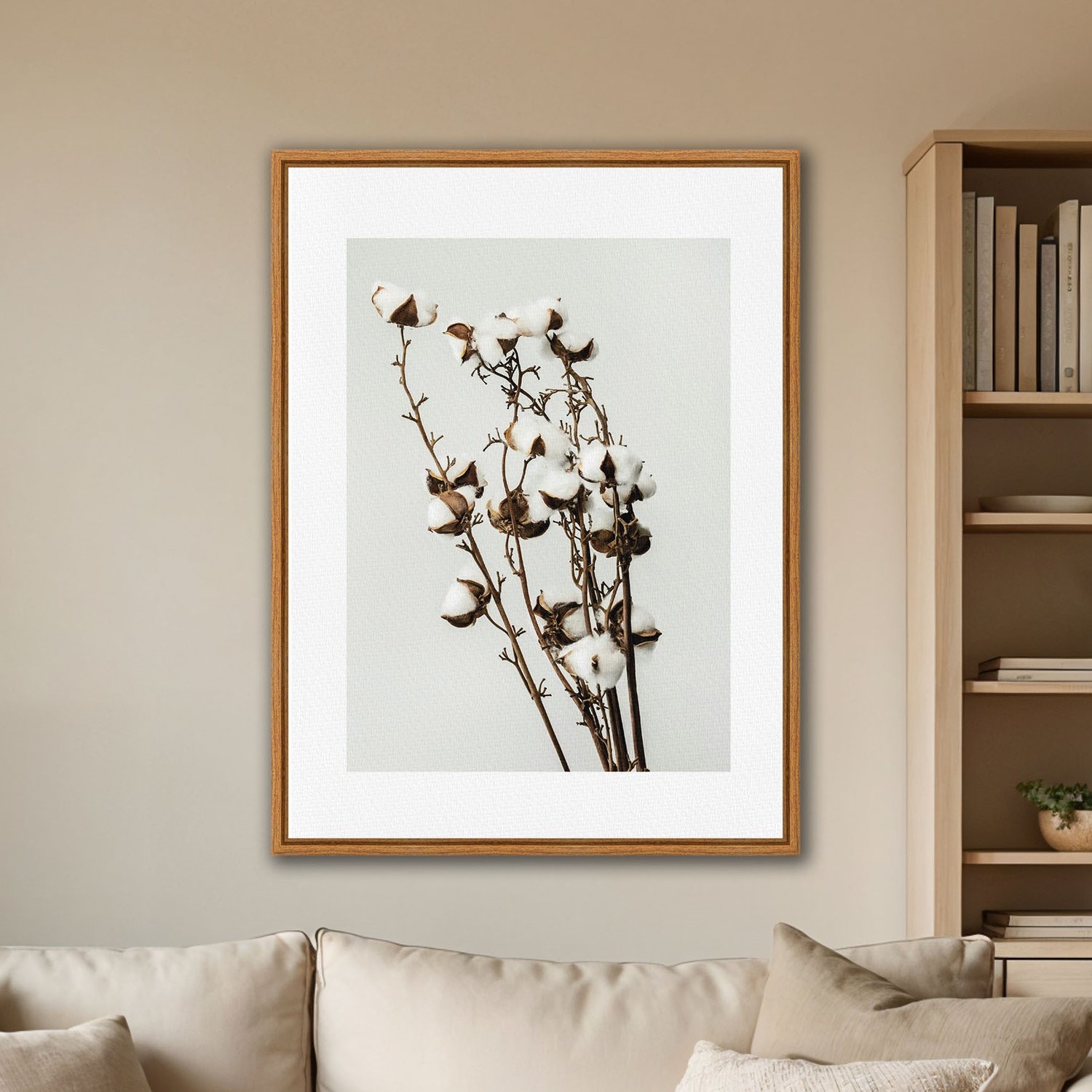 Quadro Em Tela Canvas Natureza Minimalista Algodão