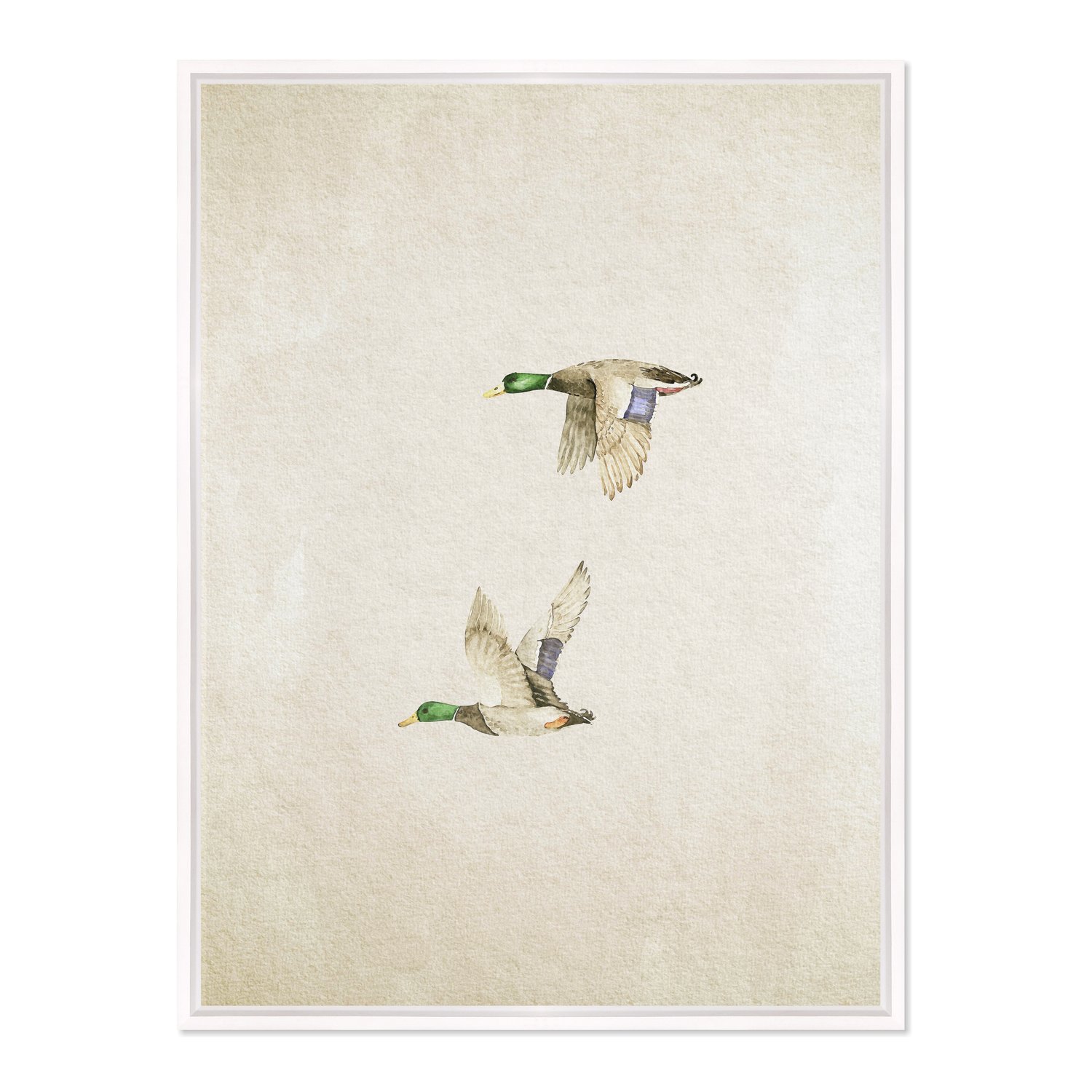 Quadro Em Tela Canvas Patos Vintage Farmhouse