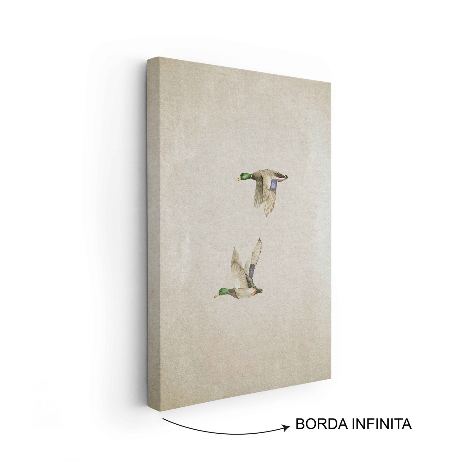 Quadro Em Tela Canvas Patos Vintage Farmhouse