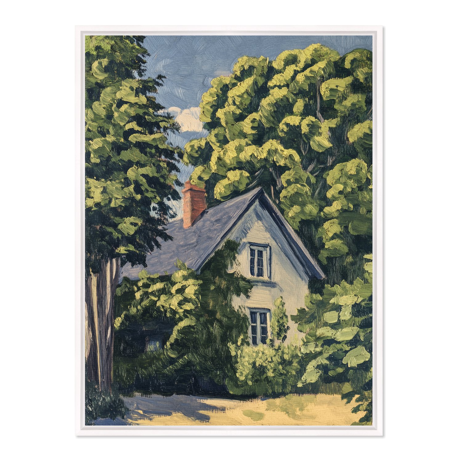 Quadro Em Tela Canvas Pintura Casa de Campo Estilo Modern Heritage
