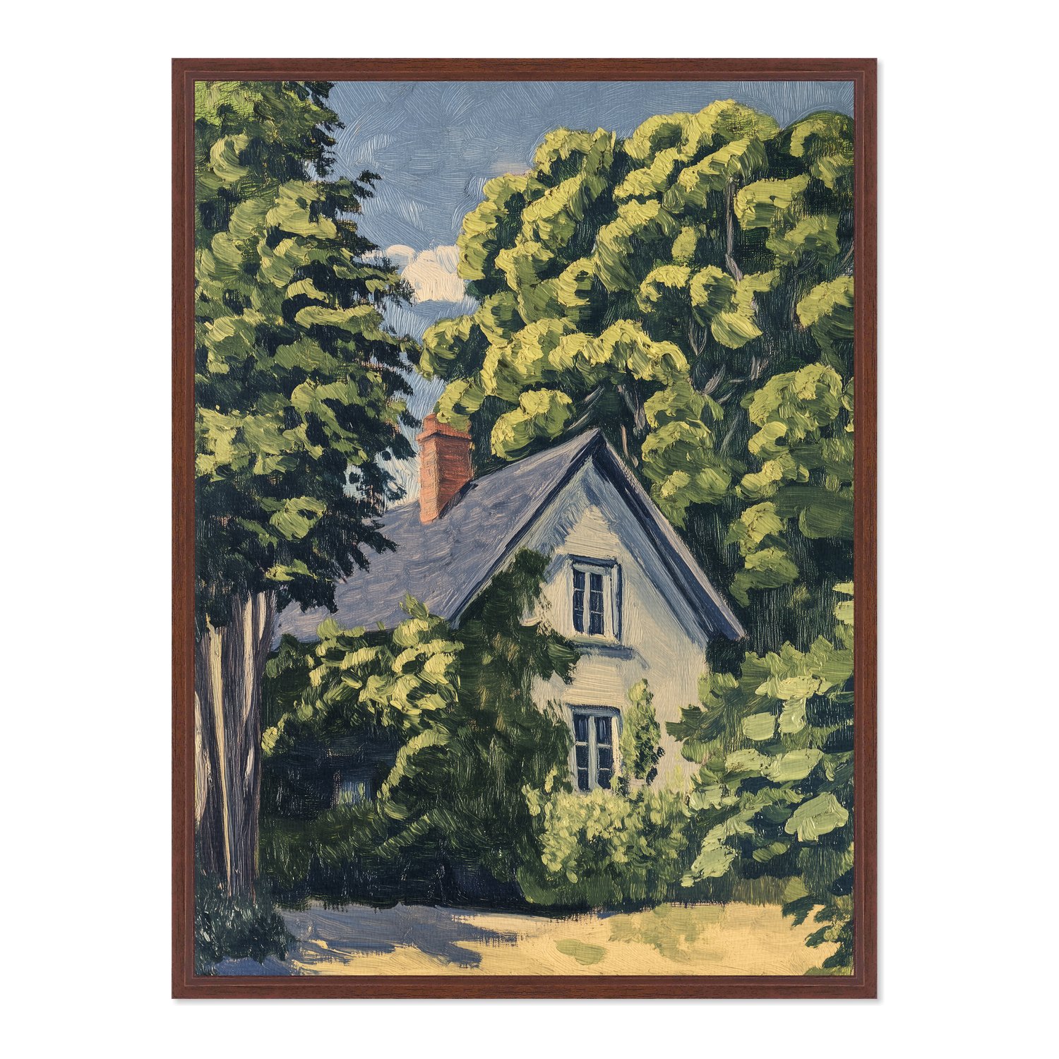 Quadro Em Tela Canvas Pintura Casa de Campo Estilo Modern Heritage