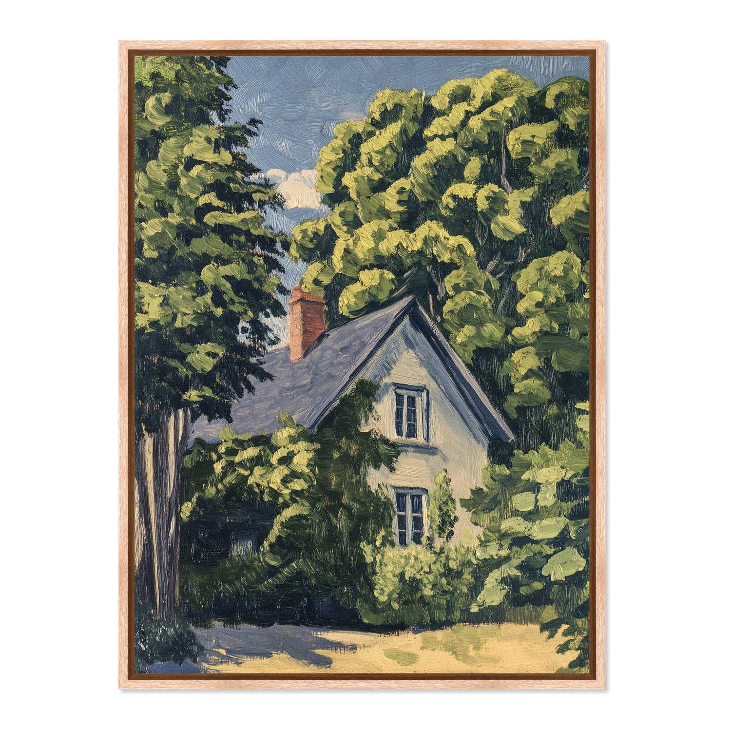 Quadro Em Tela Canvas Pintura Casa de Campo Estilo Modern Heritage