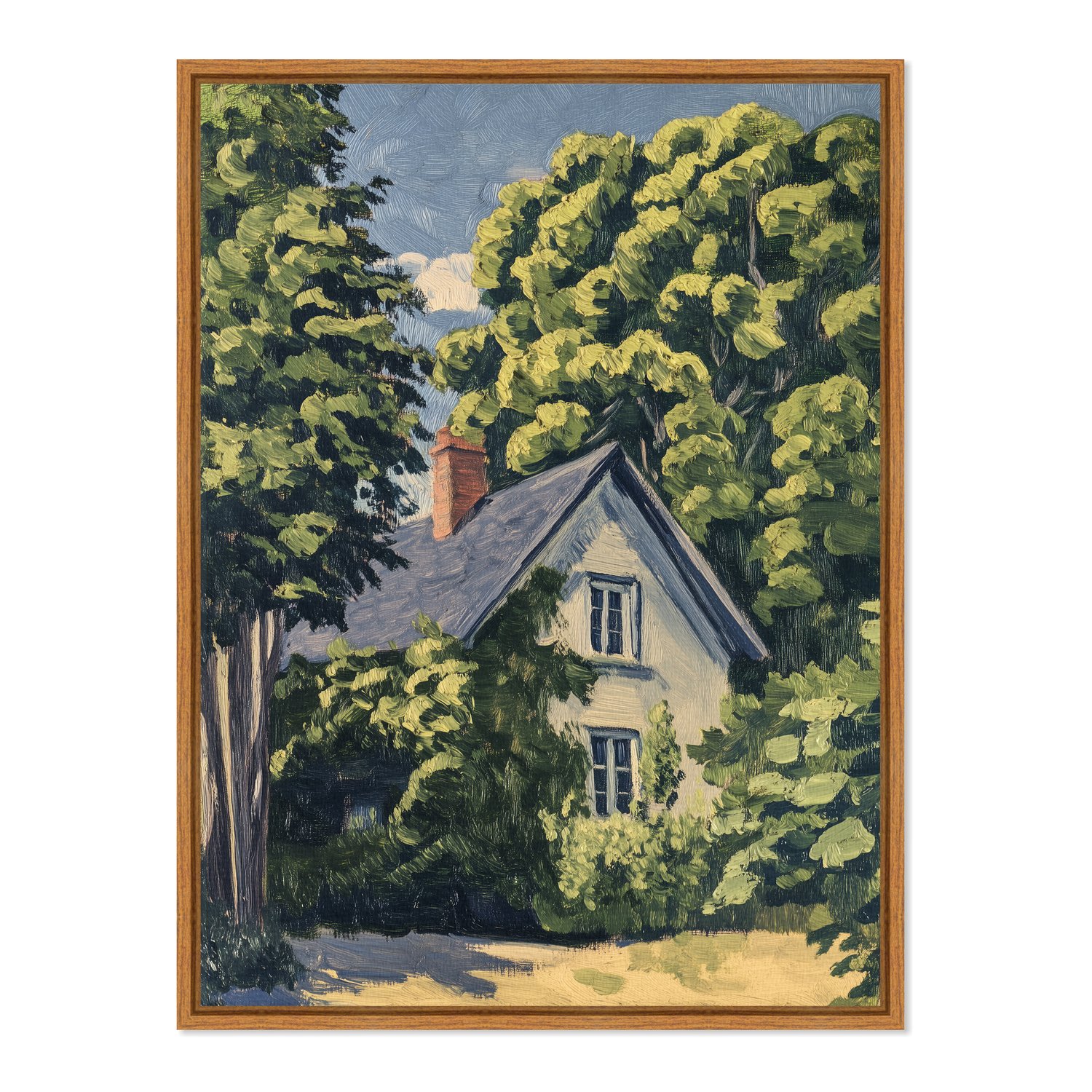 Quadro Em Tela Canvas Pintura Casa de Campo Estilo Modern Heritage