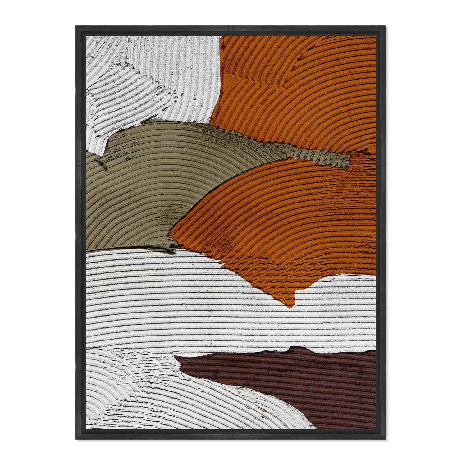 Quadro Em Tela Canvas Textura Gesso Abstrato Estilo Modern Heritage