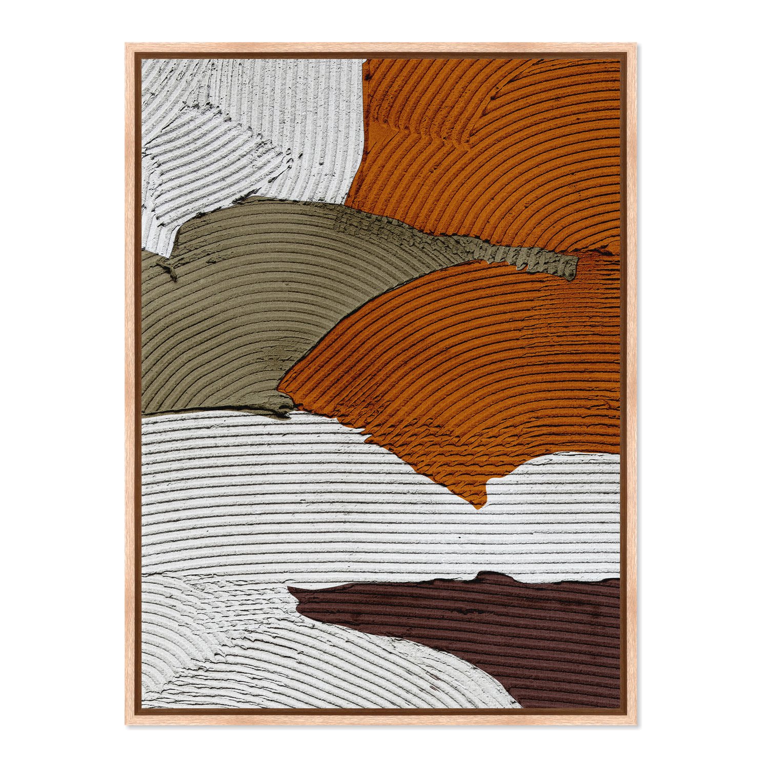 Quadro Em Tela Canvas Textura Gesso Abstrato Estilo Modern Heritage