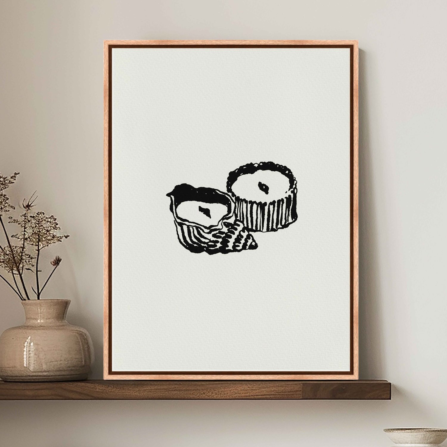 Quadro Em Tela Canvas Velas Minimalistas Estilo Japandi