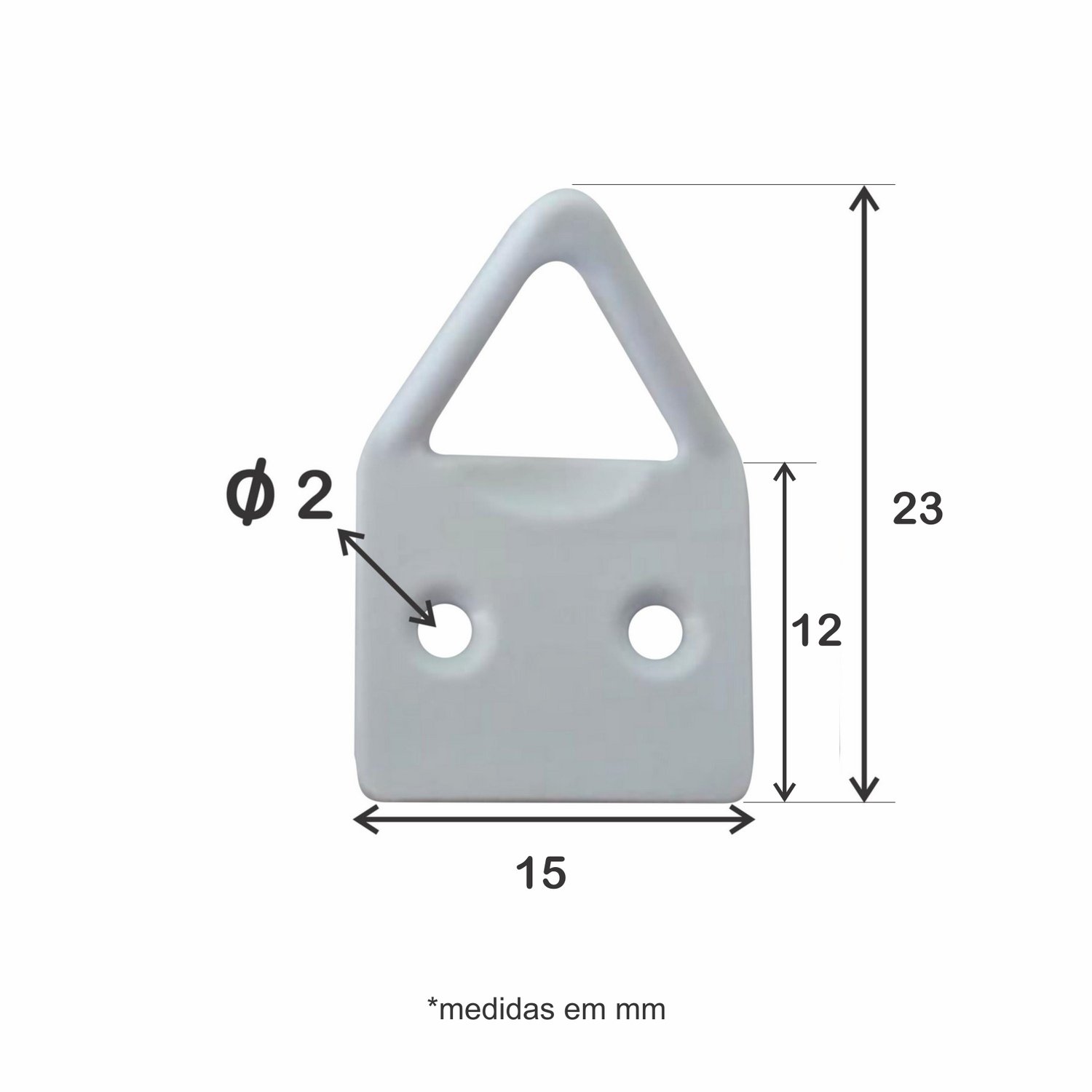 Suporte Pendurador Triângulo Para Quadros e Artesanato 1000 peças Kiaga