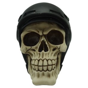 Caveira Grande de Resina Soldier Cap Preto - URBAN