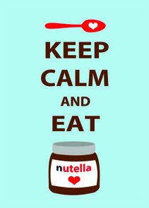 Placa Decorativa Frase: "Keep Calm And Eat Nutella" Placa Decorativa Frase: "Keep Calm And Eat Nutella"