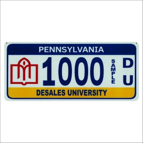 Placa Decorativa Vintage de Carro em Mdf - Pennsylvania Desales University Placa Decorativa Vintage de Carro em Mdf - Pennsylvania Desales University