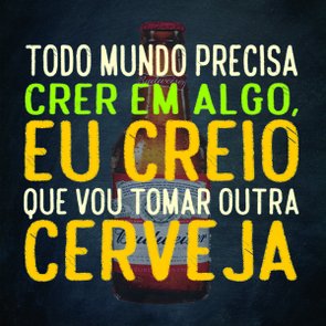 Placa Decorativa Frase "Todo Mundo Precisa Acreditar em..." Placa Decorativa Frase "Todo Mundo Precisa Acreditar em..."