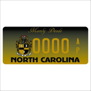 Placa Decorativa Vintage de Carro em Mdf - North Carolina Placa Decorativa Vintage de Carro em Mdf - North Carolina