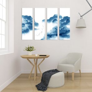 Kit 4 Placas Panorâmicas Minimalista O Alto das Montanhas Kit 4 Placas Panorâmicas Minimalista O Alto das Montanhas