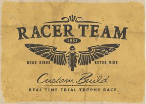 Placa Decorativa Racer Team Placa Decorativa Racer Team