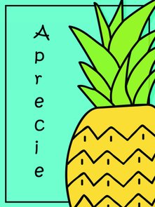 Placa Decorativa Aprecie Abacaxi Placa Decorativa Aprecie Abacaxi