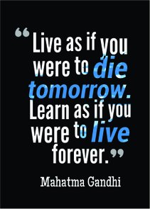Placa Decorativa Frase Mahatma Gandhi Live As If You Were to Die Tomorrow Placa Decorativa Frase Mahatma Gandhi Live As If You Were to Die Tomorrow