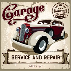 Placa Decorativa Garage Service and Repair Since 1951 Placa Decorativa Garage Service and Repair Since 1951