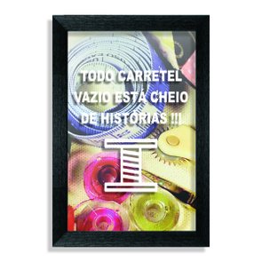 Quadro Porta Recordações Todo Carretel Vazio Está Cheio de Histórias!!! Quadro Porta Recordações Todo Carretel Vazio Está Cheio de Histórias!!!