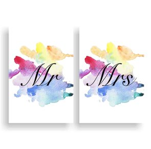 Kit 2 Placas Mr e Mrs Kit 2 Placas Mr e Mrs