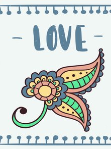 Placa Decorativa Frase: "Love" Abstrato Placa Decorativa Frase: "Love" Abstrato