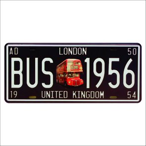Placa Decorativa Vintage de Carro em Mdf - London United Kingdom Placa Decorativa Vintage de Carro em Mdf - London United Kingdom