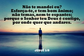 Placa Decorativa Versículo Josué 1:9 Placa Decorativa Versículo Josué 1:9