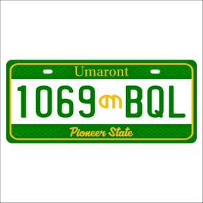 Placa Decorativa Vintage de Carro em Mdf - Umaront Pioneer State Placa Decorativa Vintage de Carro em Mdf - Umaront Pioneer State