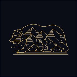 Placa Decorativa Lobo e Montanha Placa Decorativa Lobo e Montanha