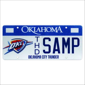 Placa Decorativa Vintage de Carro em Mdf - Oklahoma Placa Decorativa Vintage de Carro em Mdf - Oklahoma