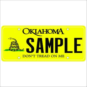 Placa Decorativa Vintage de Carro em Mdf - Oklahoma Placa Decorativa Vintage de Carro em Mdf - Oklahoma