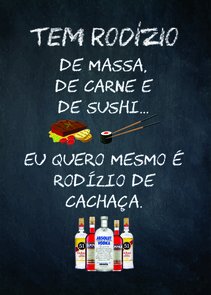 Placa Decorativa Frase: "Tem Rodizio De Massa..." Placa Decorativa Frase: "Tem Rodizio De Massa..."