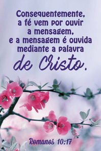 Placa Decorativa Versículo Bíblico Romanos 10:17 Placa Decorativa Versículo Bíblico Romanos 10:17
