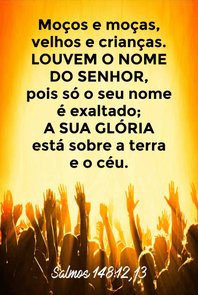 Placa Decorativa Bíblico Salmos 148:12,13 Placa Decorativa Bíblico Salmos 148:12,13