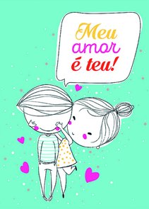 Placa Decorativa Frase: "Meu Amor É Teu" Placa Decorativa Frase: "Meu Amor É Teu"