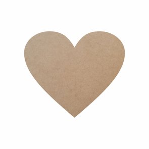 Aplique de Mdf 3mm para Artesanato em Forma de Coração Aplique de Mdf 3mm para Artesanato em Forma de Coração