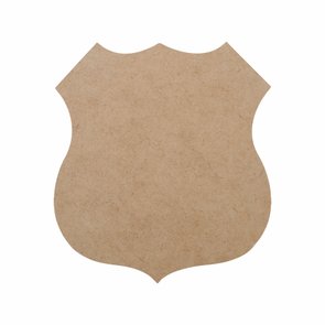 Aplique de Mdf 3mm para Artesanato em Forma de Escudo Route 66 Aplique de Mdf 3mm para Artesanato em Forma de Escudo Route 66
