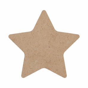 Aplique de Mdf 3mm para Artesanato em Forma de Estrela Aplique de Mdf 3mm para Artesanato em Forma de Estrela