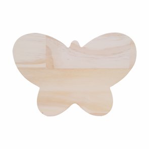Tábua de Pinus Recortada para Artesanato em Forma de Borboleta Tábua de Pinus Recortada para Artesanato em Forma de Borboleta