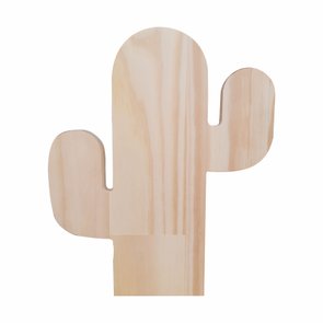 Tábua de Pinus Recortada para Artesanato em Forma de Cactos Tábua de Pinus Recortada para Artesanato em Forma de Cactos