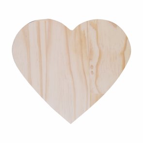 Tábua de Pinus Recortada para Artesanato em Forma de Coração Tábua de Pinus Recortada para Artesanato em Forma de Coração