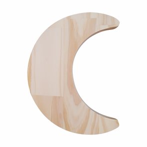 Tábua de Pinus Recortada para Artesanato em Forma de Lua Tábua de Pinus Recortada para Artesanato em Forma de Lua
